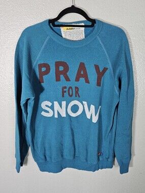 Aviator Nation PRAY FOR SNOW Sweatshirt Size L